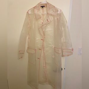 Transparent/pink Topshop Rain coat